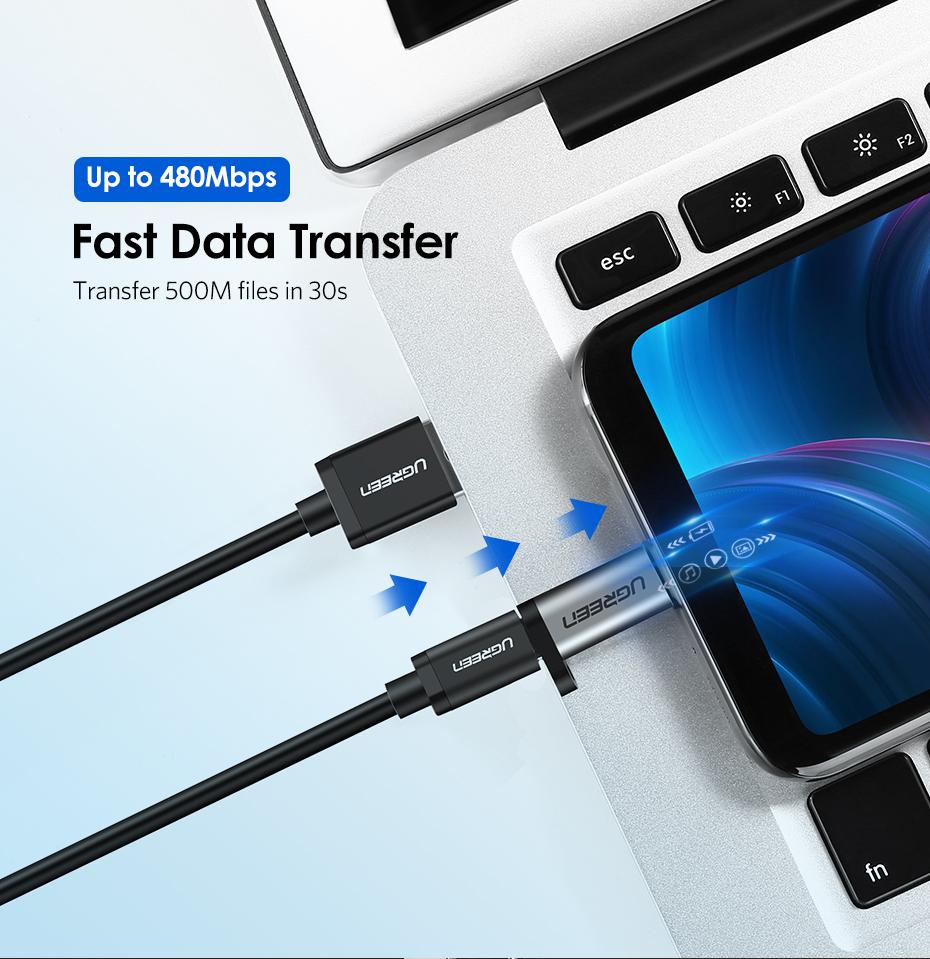UGREEN Micro USB Male to USB-C Female OTG Adapter