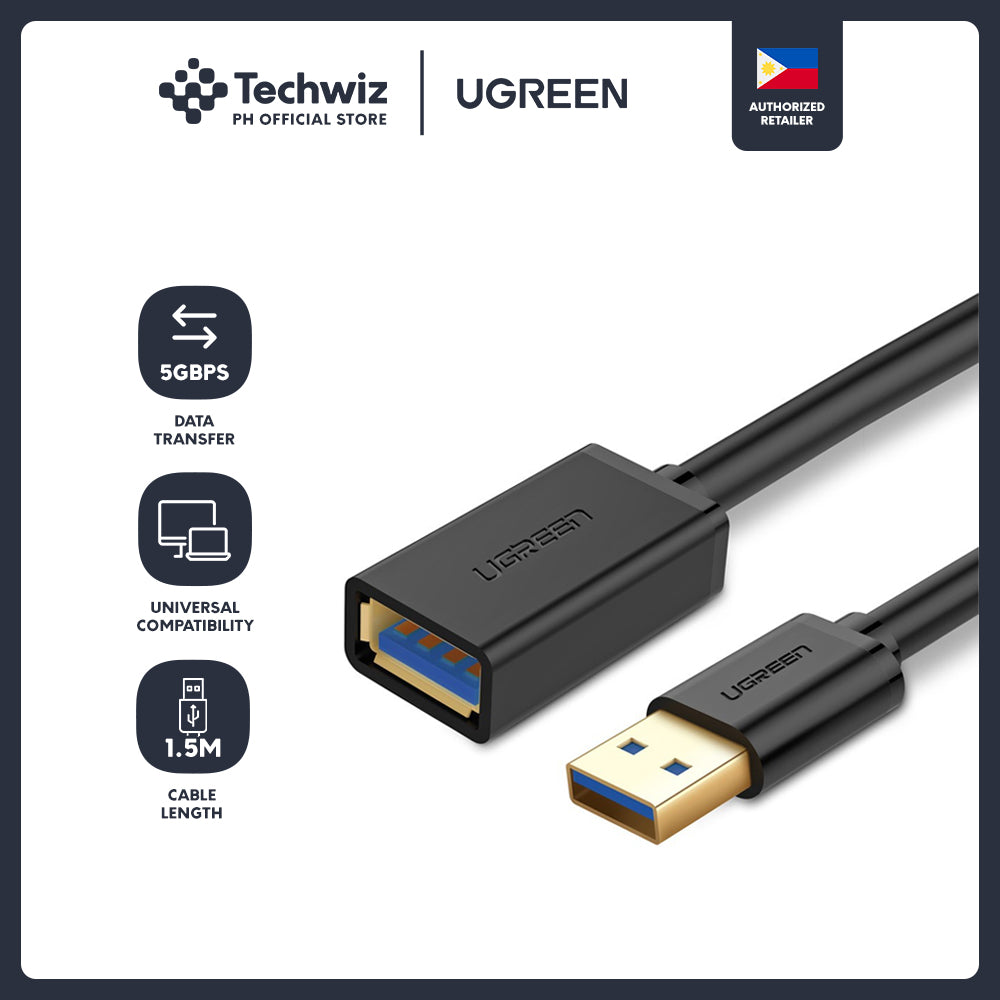 UGREEN USB 3.0 Extension Cable (A Male to A Female) for USB Hub, Printer, Card Reader, Bluetooth Adapter, Flash Drive, Oculus Rift Headset, Scanner, Hard Drive, Mouse, Keyboard