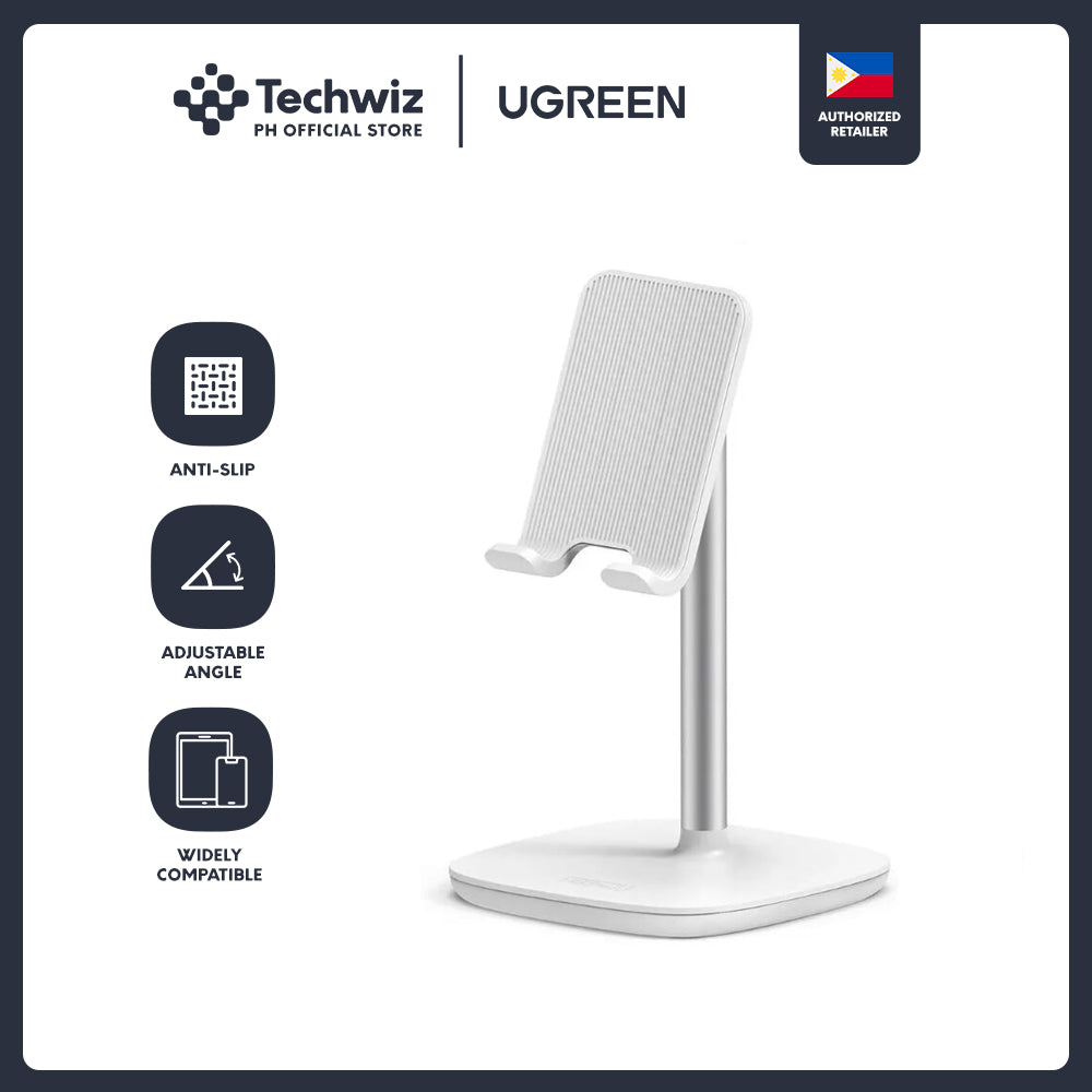 UGREEN Cell Phone Stand Desk Holder Compatible for Samsung Galaxy S20 S10 S9 S8 Note 9 8 S7 S6, Google Pixel 4 XL, LG V40 V30 G7 Smartphone Adjustable