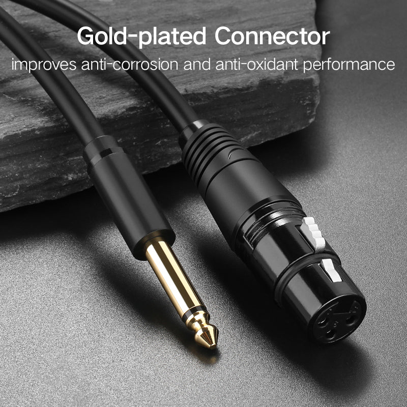 UGREEN XLR Female to 6.5mm Male Microphone Cable Adapter