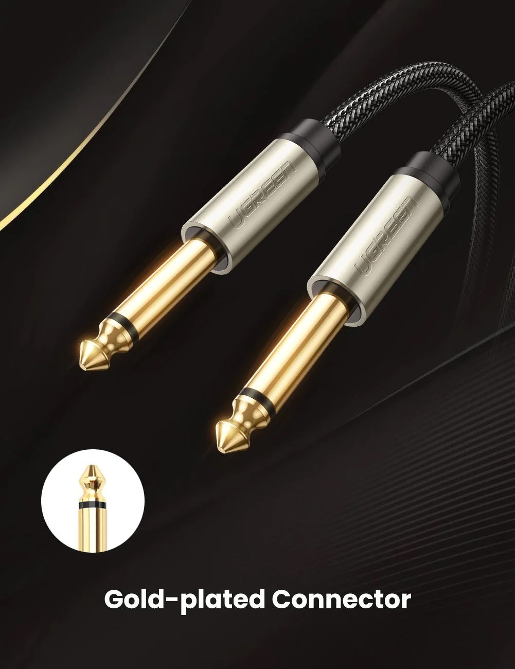 UGREEN 6.35mm Male to Male Audio Cable