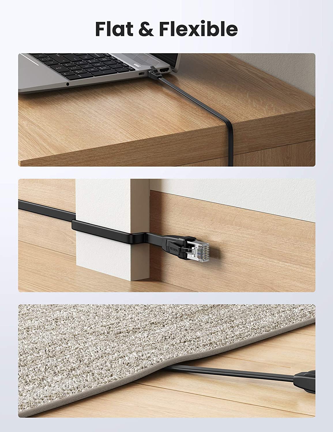 UGREEN CAT8 Ethernet Flat Cable