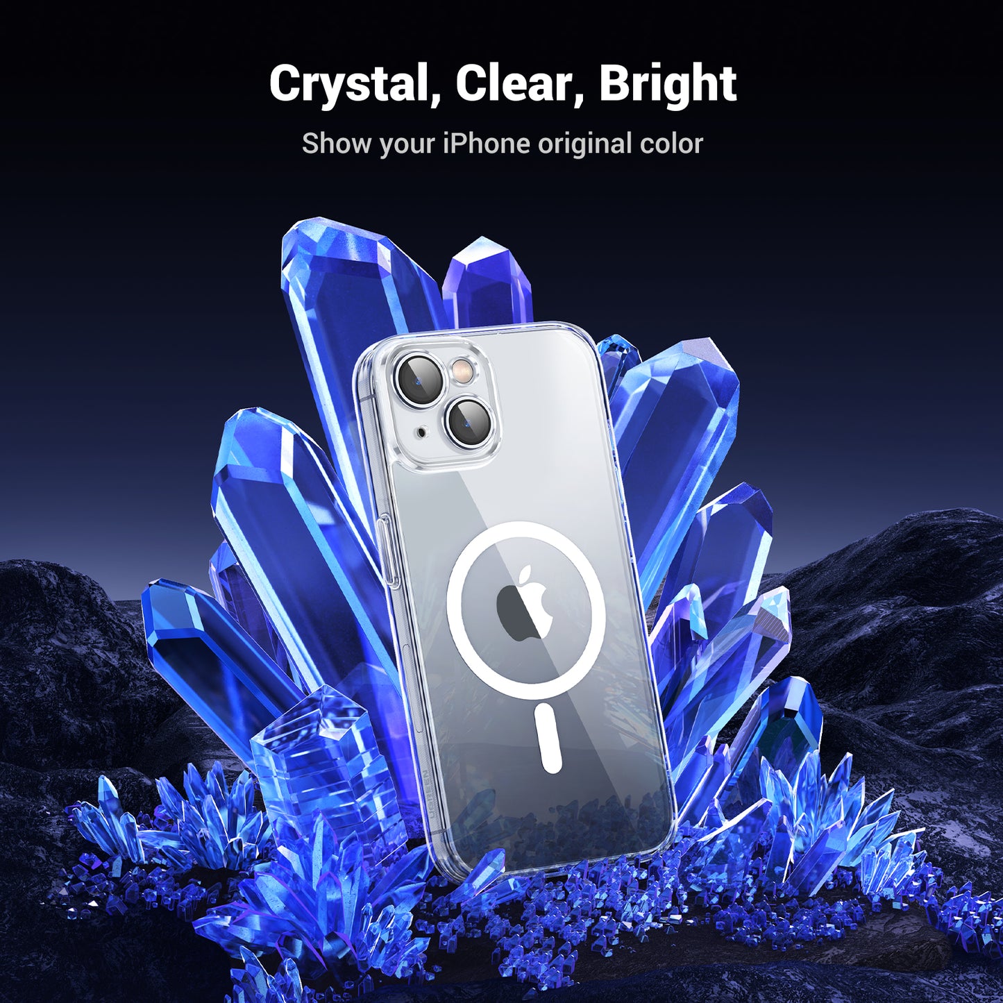 UGREEN Classy Clear Magnetic Protective Case for iPhone 15/ 15 Plus /5 Pro/ Pro Max - PH