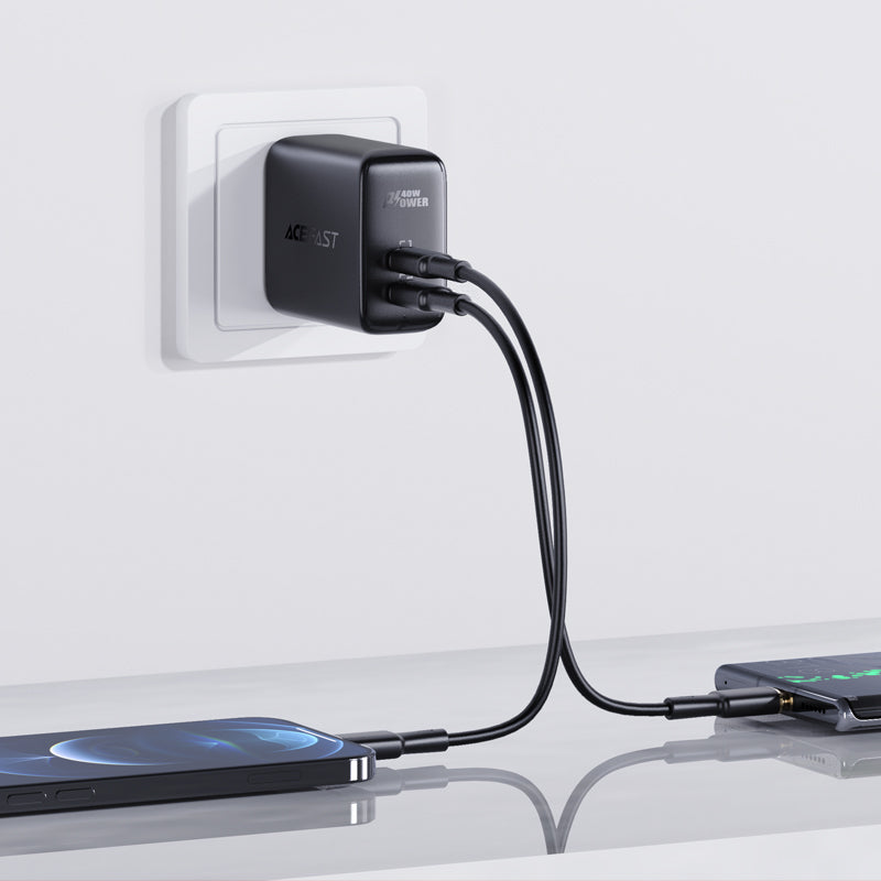 ACEFAST A11 PD40W(USB-C+USB-C) Dual Port Charger