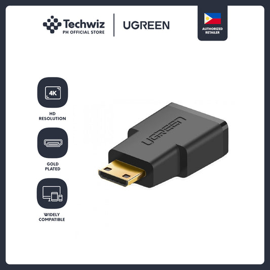 UGREEN Mini HDMI Male to HDMI Female Adapter Connector for Camcorder Tablets Camera