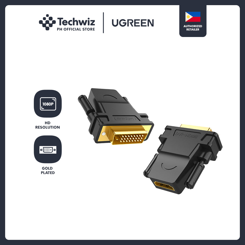 UGREEN DVI 24+1 Male to HDMI Female Adapter