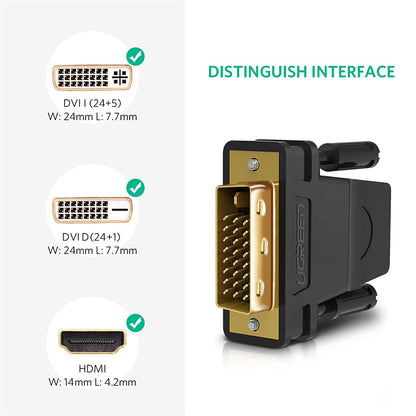 UGREEN DVI 24+1 Male to HDMI Female Adapter