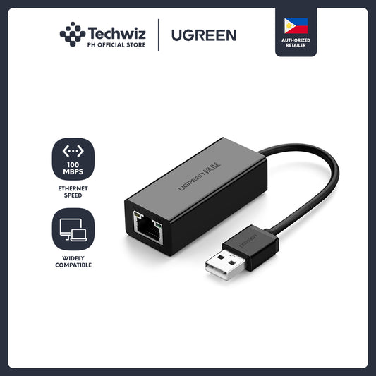 UGREEN USB 2.0 to 10/100 Mbps Network RJ45 LAN Wired Adapter for Macbook Windows Mac OS Nintendo Switch / USB 3.0 to Gigabit RJ45 LAN Ethernet Adapter