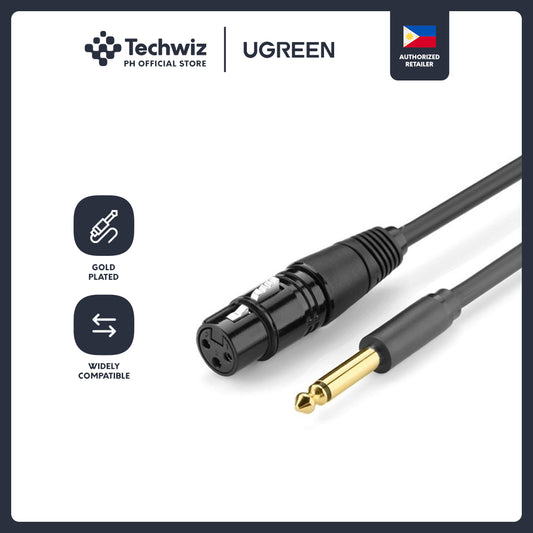 UGREEN XLR Female to 6.5mm Male Microphone Cable Adapter