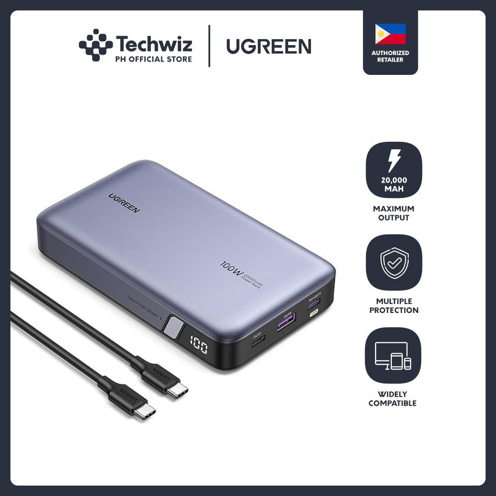 UGREEN 20000mAh Two-way Fast Charging Power Bank - PH