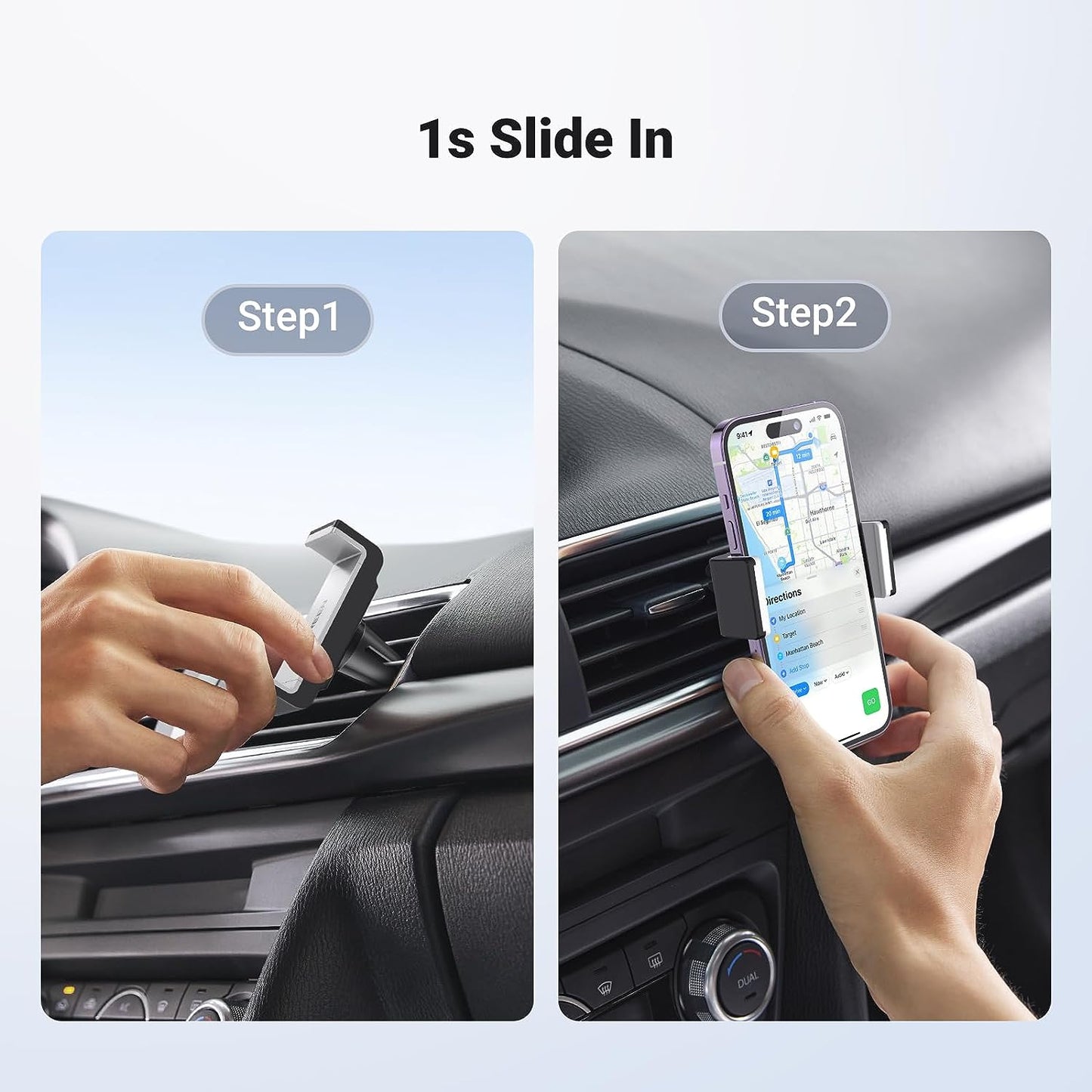 UGREEN Car Holder 360° Adjustable Handle Cell Phone Stand