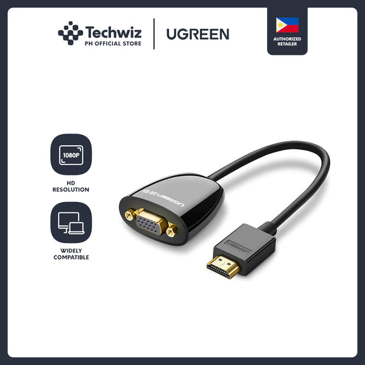 UGREEN HDMI Male to VGA Female Converter without Audio for Notebook Laptop Macbook Chromebook