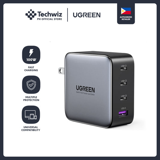 UGREEN 4-Port 100W 3C1A GaN Fast Charging Charger