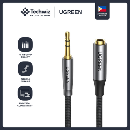 UGREEN 3.5mm 3-Pole Male to Female Extension Cable