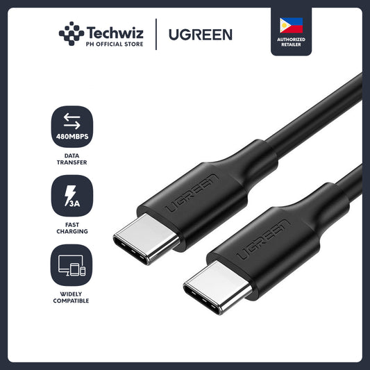 UGREEN USB-C Male to USB-C Male 2.0 Data and Charging Cable 3A for Samsung Android