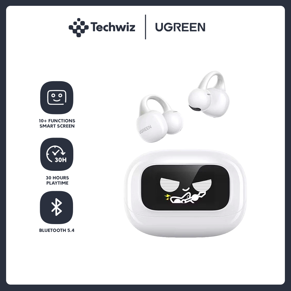 [Techwiz] UGREEN Clip Buds True Wireless Earbuds White - PH