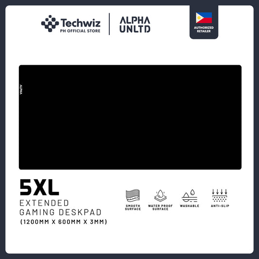 [Techwiz] Alpha Unltd Gaming Mousepad 5XL | (1200x600x3mm) | Standard (Speed Control) - PH