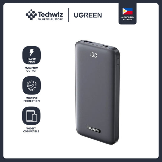 UGREEN 10000mAh USB-A+USB-C Ultra Slim Power Bank - PH