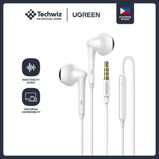 [Techwiz] UGREEN HiTune 3.5mm Wired In-Ear Earphones with In-Line Microphone and Controls - PH