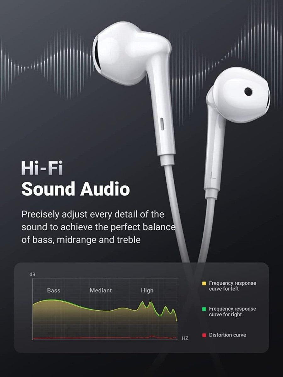 [Techwiz] UGREEN HiTune 3.5mm Wired In-Ear Earphones with In-Line Microphone and Controls - PH