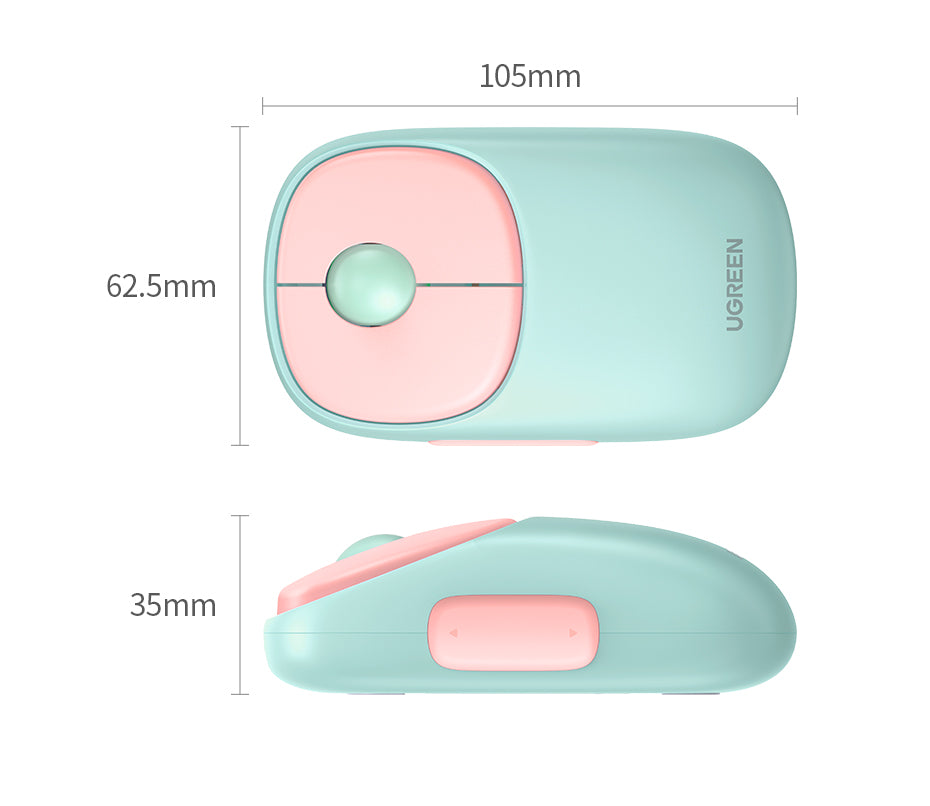 UGREEN Rechargeable Dual Mode Wireless Mouse 4000 DPI - PH