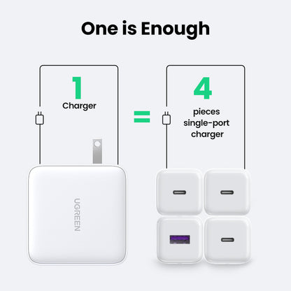 Ugreen 4-Port Nexode Gan Fast Charging Charger 3C1A 100W