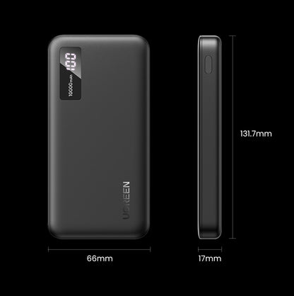 UGREEN 20w 10000mAh Two-way Fast Charging Power Bank Black - PH