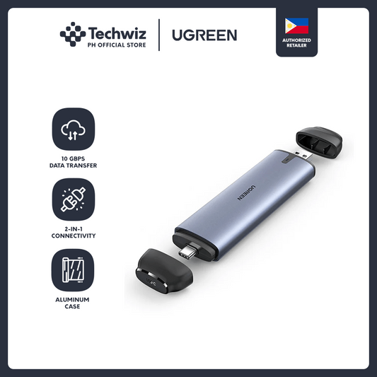 UGREEN USB-C + USB-A M.2 M-Key SSD Enclosure 10G