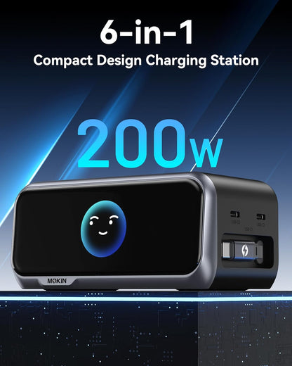 MOKiN 200W 6 in 1 Charging Station - PH