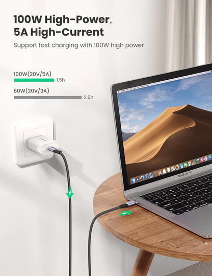 UGREEN USB-C to USB-C Cable, 240W Power Delivery USB C 3.1 Gen 2 10Gbps 4K Video Compatible
