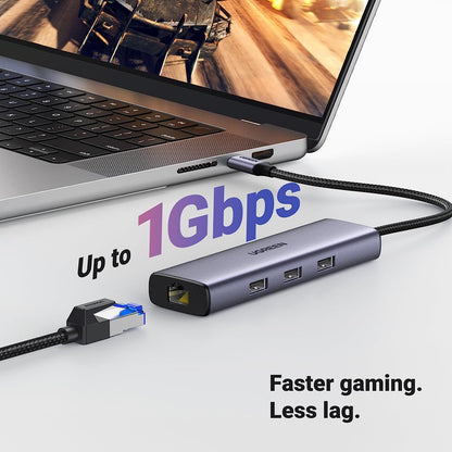 UGREEN USB C to HDMI | 3 USB A3.0 | RJ45 | PD 4k | 30hz 6 in 1 Hub