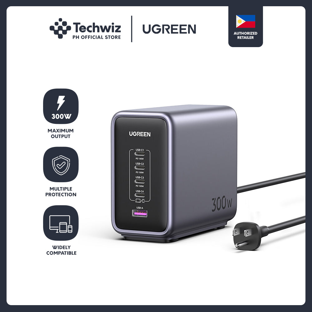 UGREEN Nexode 300W 5-Port PD GaN Fast Charger US - PH