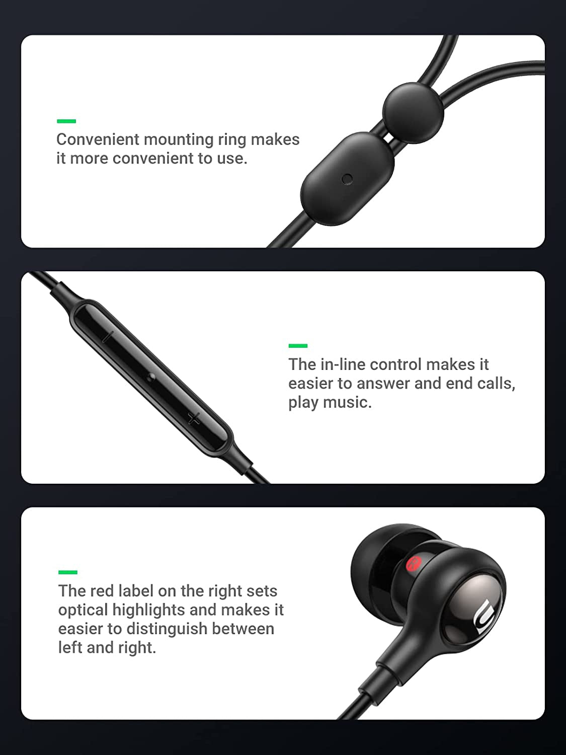 UGREEN In-Ear Earphones with 3.5mm Plug