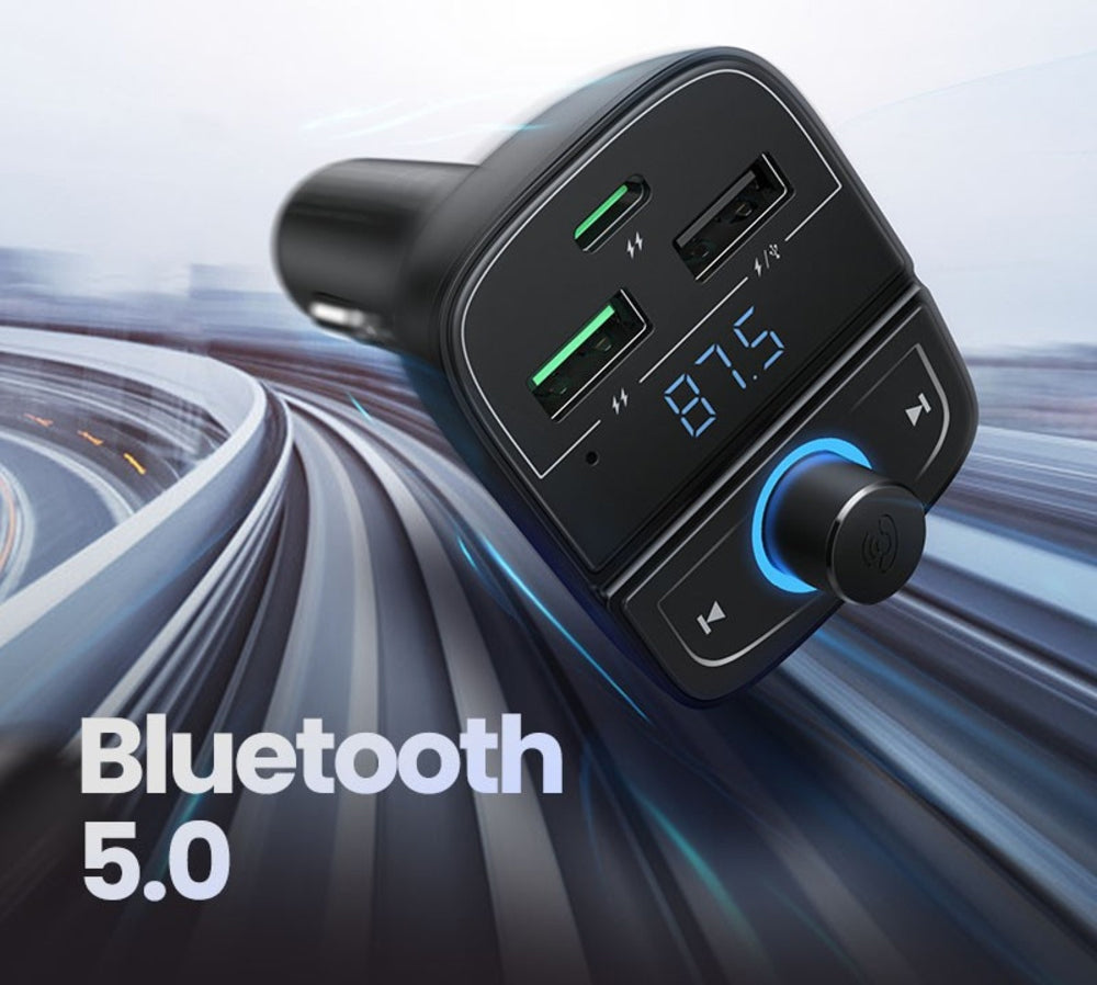 UGREEN Bluetooth Car Charger (5.0 + PD + QC3.0 + USB Flash Drive + TF)