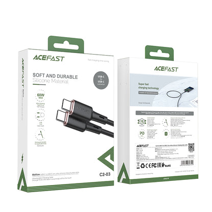 ACEFAST C2-03 USB-C to USB-C Zinc Alloy Silicone Charging Data Cable
