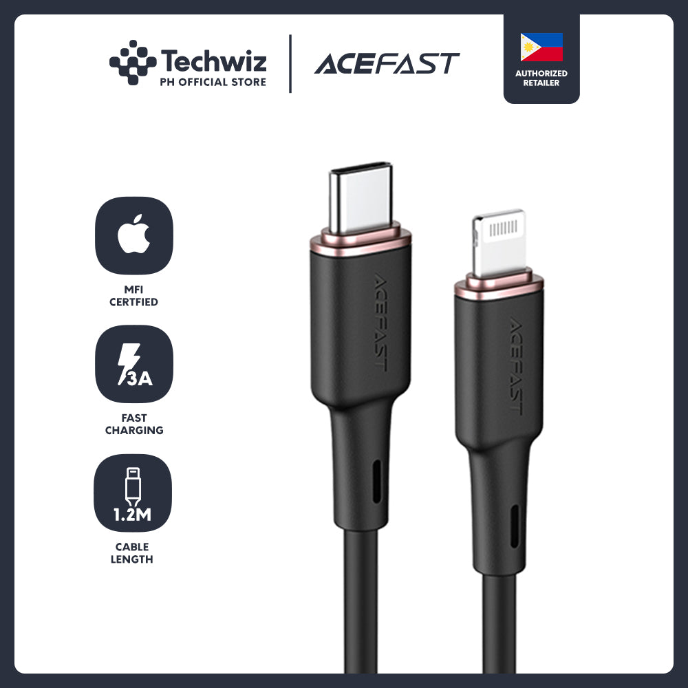ACEFAST C2-01 USB-C to Lightning Zinc Alloy Silicone Charging Data Cable