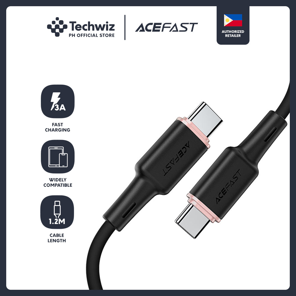 ACEFAST C2-03 USB-C to USB-C Zinc Alloy Silicone Charging Data Cable