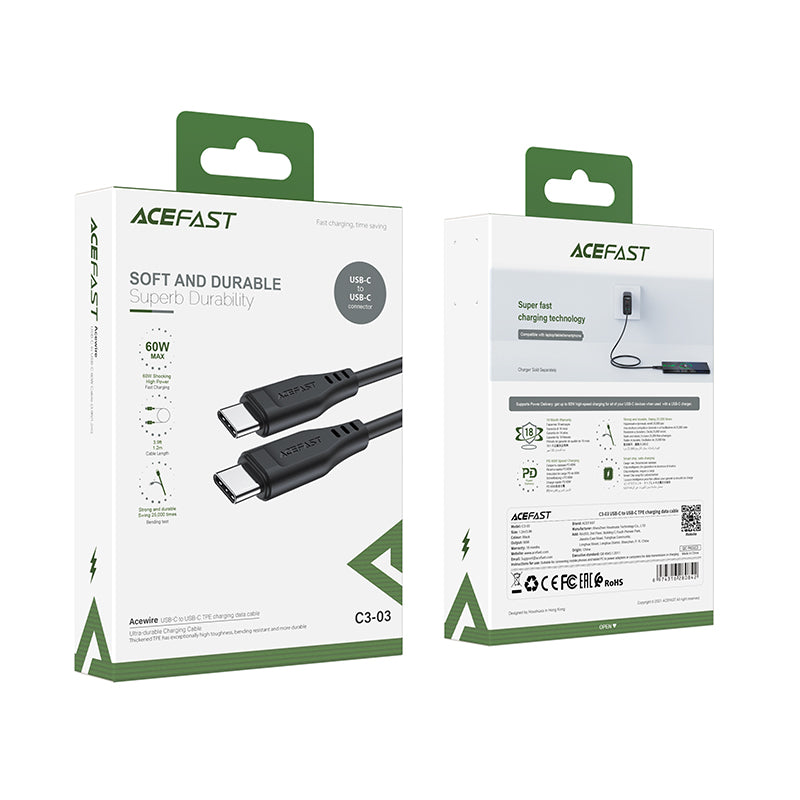 ACEFAST C3-03 USB-C to USB-C TPE Charging Data Cable