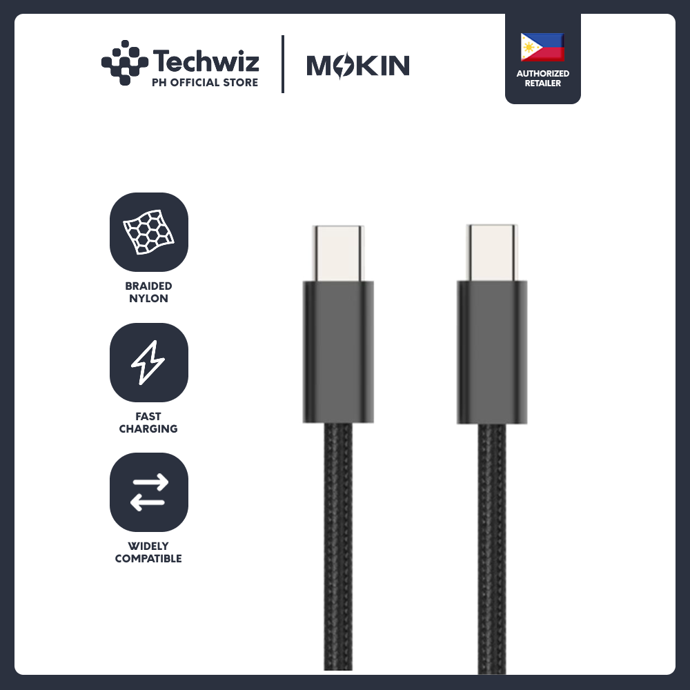 MOKiN USB C-C  60W braided cable 1M - PH