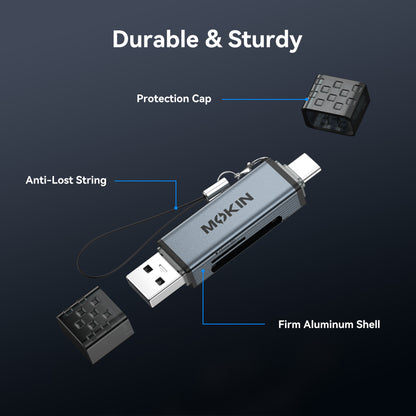 MOKiN Card Reader USB 3.0 Type C Dual - PH