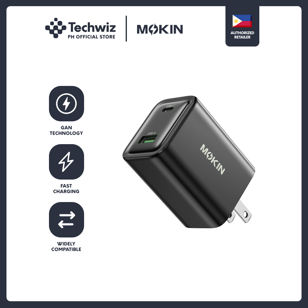 MOKiN 45W Dual Port GaN USB C Wall Charger - PH