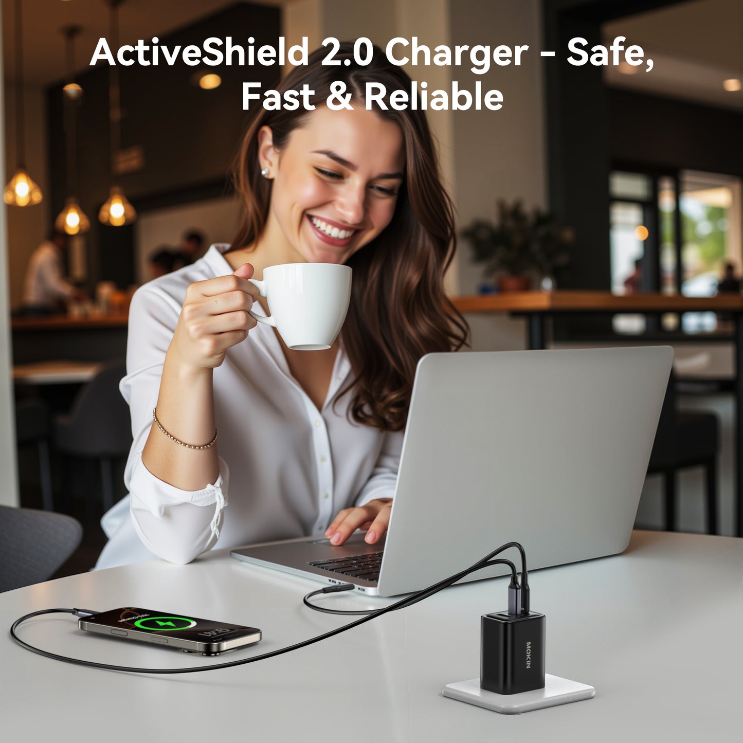 MOKiN 65W 3Port GaN USB C Wall Charger - PH
