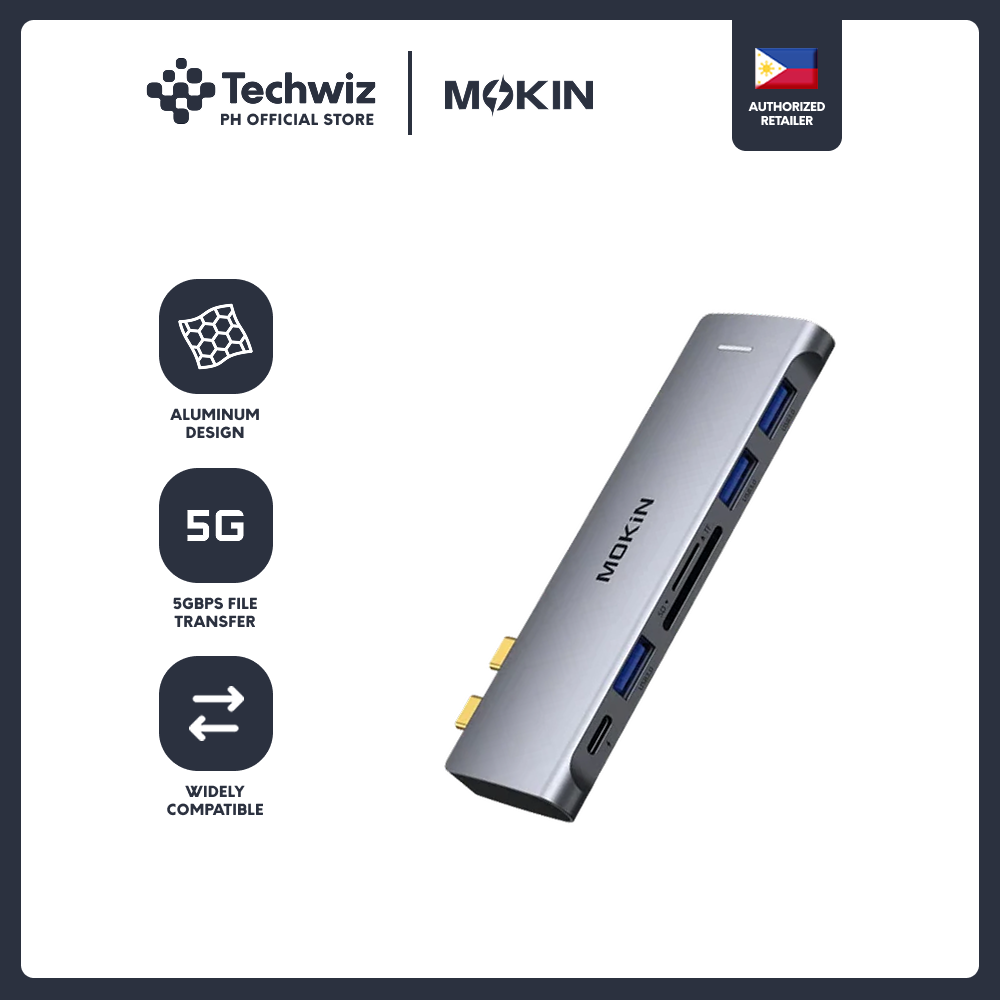 MOKiN USB-C 6 in 2 Multifunctional Hub for Macbook - PH