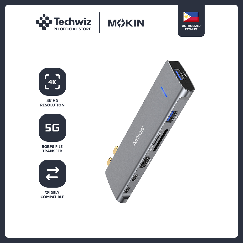 MOKiN 7 IN 2 USB C Adapter for MacBook Pro/Air - PH