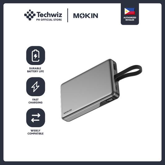 MOKiN Built-in Type-C Cable - 10000mAh 35W Black/ Blue/ Gold - PH