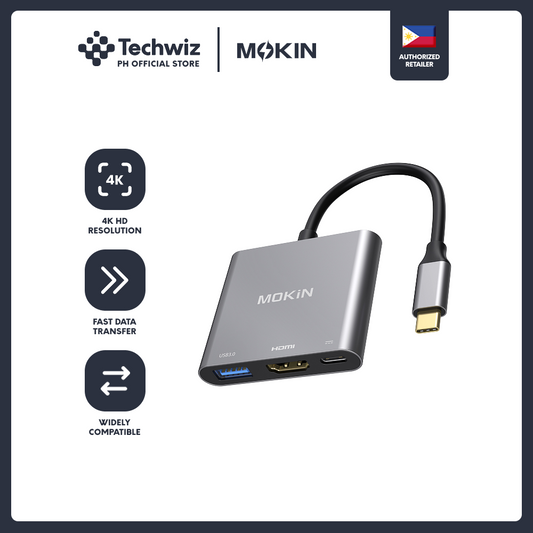 MOKiN 3 in 1 Multiport USB C Adapter to HDMI +USB3.0+PD - PH