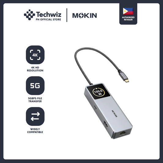 MOKiN USB-C Hub with Digital Display - PH