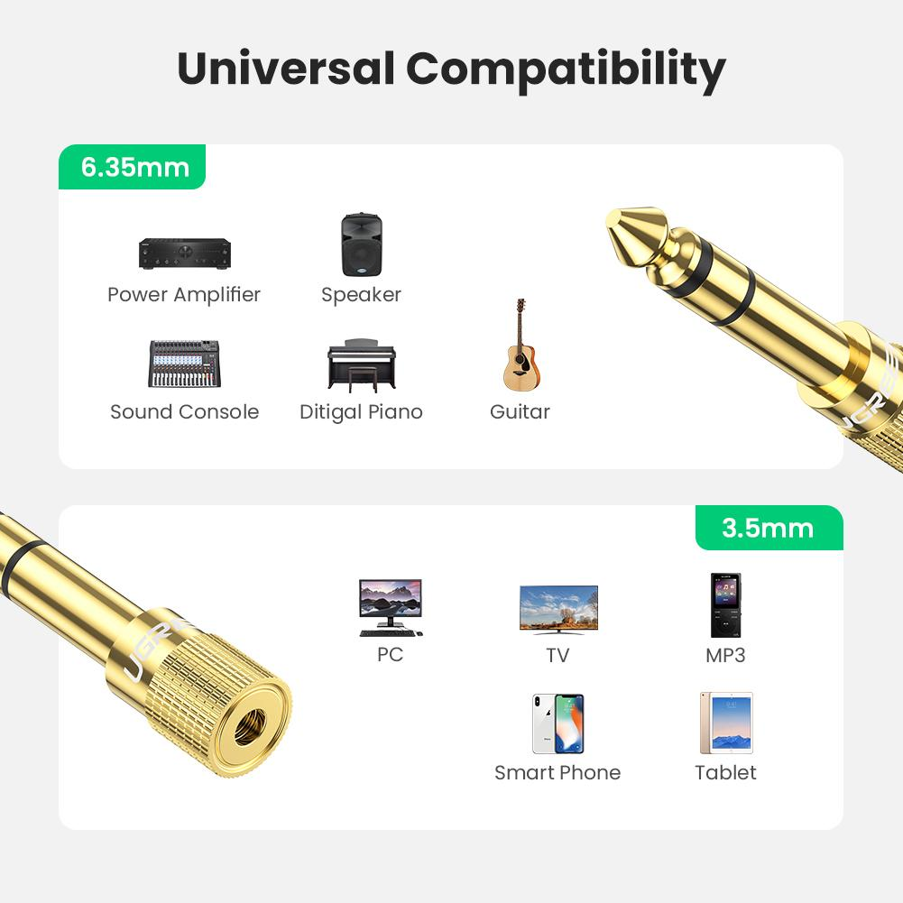 UGREEN 6.35mm to 3.5mm Audio Adapter