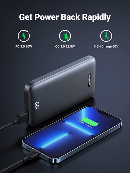 UGREEN 30w 10000mAh Two-way Fast Charging Power Bank - PH