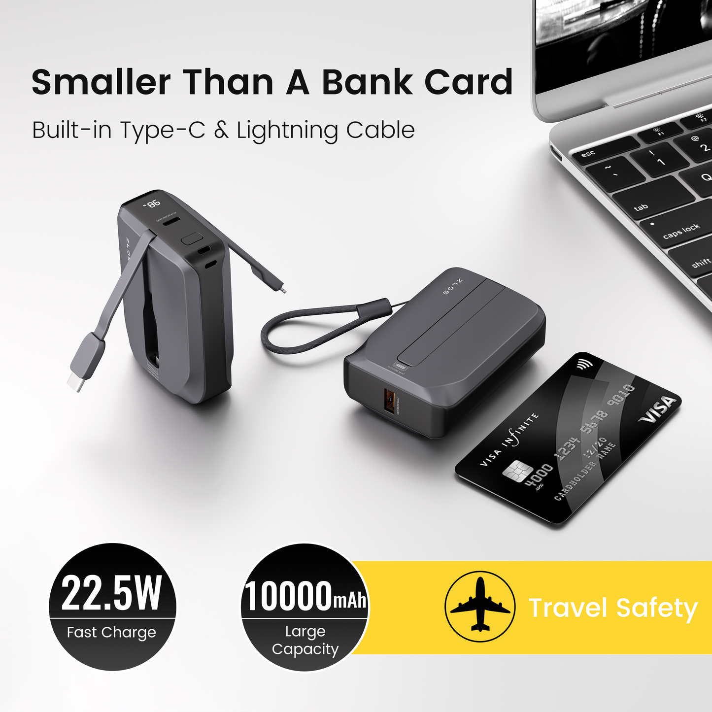 ZLOS Tiny 10000mAh 22.5W Fast Charging Power Bank - PH